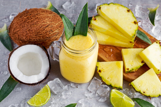 Smoothie à l’ananas et au lait de coco