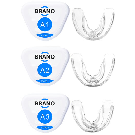 Pack de 3 gouttières orthodontiques